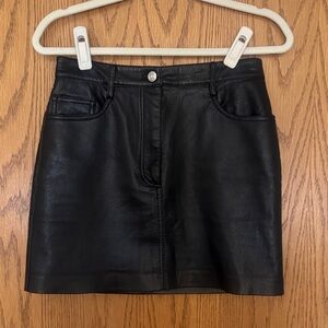 Wilfred Black Mini Skirt